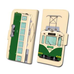 鉄道スマホケース No.105「阪堺モ501形 金太郎塗装」 手帳タイプ iPhone Android 多機種対応　阪堺電気軌道株式会社 商品化許諾済｜trainfan-net