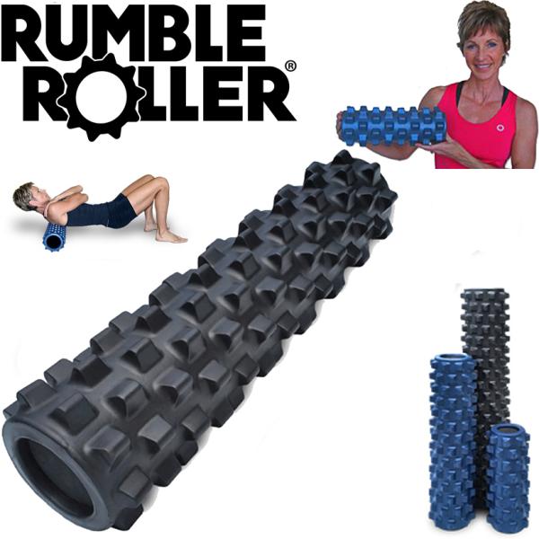 RumbleRoller ランブルローラー ミドルサイズ  ハードタイプ（ブラック）フォームローラー...