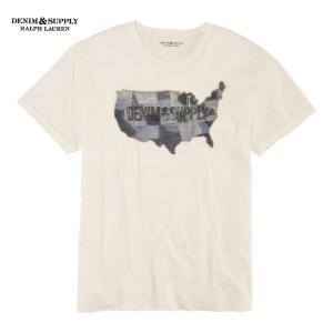 【メール便送料無料】DENIM&SUPPLY RALPH LAUREN デニムパッチワークTシャツ デニム＆サプライ ラルフローレン 半袖｜tramsusa