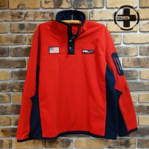 RLX RALPH LAUREN 星条旗パッチハーフジップフリースジャケット
