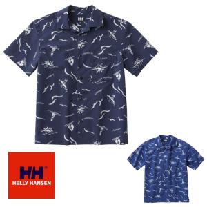 HELLY HANSEN S/S Marine Aloha Shirt HE41841 ショートスリーブマリンアロハシャツ(ユニセックス) ヘリーハンセン｜tramsusa