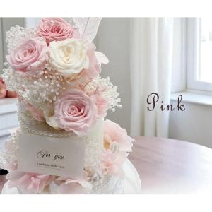プリザーブドフラワー お花のケーキ バラ 誕生...の詳細画像2