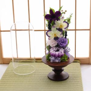【送料無料】仏花 プリザーブドフラワー ドーム...の詳細画像3