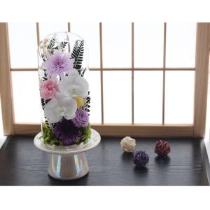 【送料無料】仏花 プリザーブドフラワー ドーム...の詳細画像4