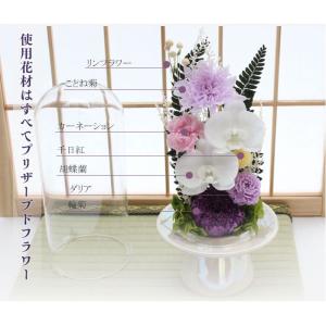 【送料無料】仏花 プリザーブドフラワー ドーム...の詳細画像5