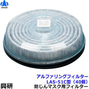 高性能アルファリングフィルタ RD-6型 1箱25組入 興研 マスクフィルタ