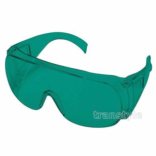 レーザー保護メガネ RS-02 ヘリウムネオン用 青緑レンズ 光学濃度OD5以上 波長 ガス 出力 ...