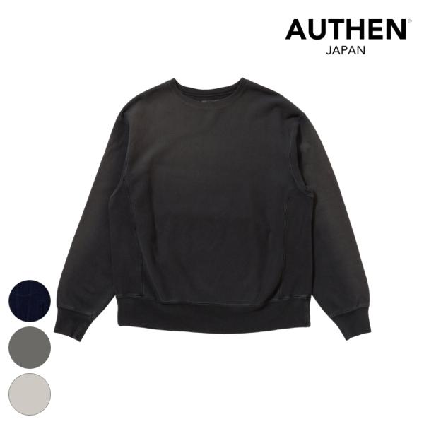 AUTHEN JAPAN オーセンジャパン SILKNIZED PILE SWEAT SHIRT A...