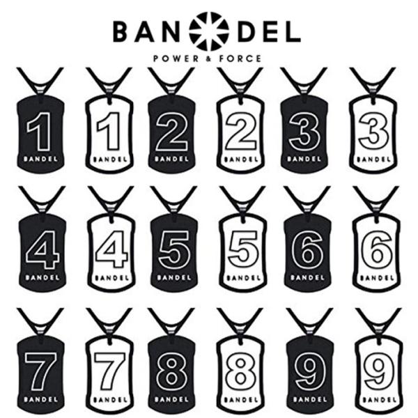 BANDEL バンデル NECKLES リバーシブル ナンバー ネックレスブラックｘホワイト NO