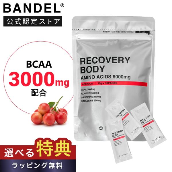 BANDEL バンデル リカバリー ボディ アミノ酸サプリ アセロラ味 粉末 BCAA パウダー サ...