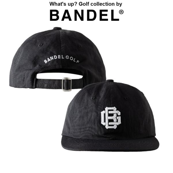 BANDEL バンデル キャップ 帽子 モノグラムロゴ 撥水 ブラック 黒 BG LOGO NYLO...