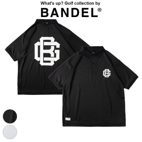 BANDEL バンデル ポロシャツ ブラック ホワイト 黒 白 ロゴ BG LOGO S/S SMO...