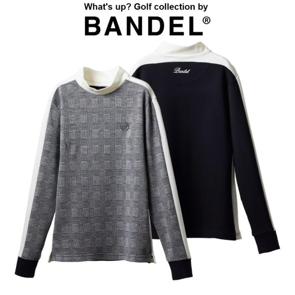 BANDEL Tシャツ WOMENS GLEN CHECK BICOLOR L/S MOCK T S...