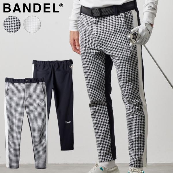 バンデル BANDEL ゴルフ メンズ パンツ 秋冬 発熱素材 HOUNDSTOOTH BICOLO...