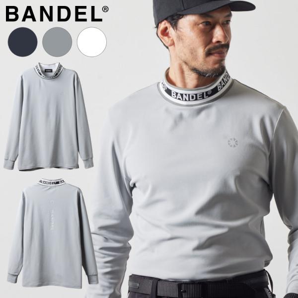 BANDEL バンデル ゴルフ モックネック 長袖 メンズ JACQUARD RIB L/S MOC...