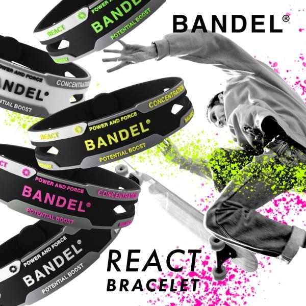 BANDEL バンデル リアクト ブレスレット REACT Bracelet プラチナシリコーン