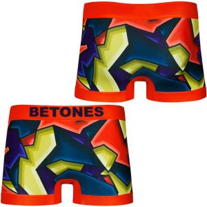 Betones ビトーンズ Mens ボクサーパンツ Ralf Ral001 Red Free カモフラージュ イラスト 人気柄 かっこいい メンズ レッド