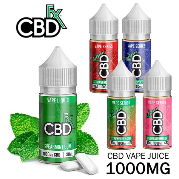 CBDfx ベイプ用 CBDリキッド Vape Juice CBD含有量1000mg/内容量30ml