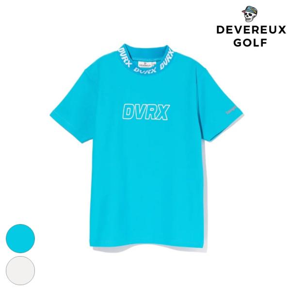 DEVEREUX GOLF デバローゴルフ WOMENS Classic Logo Rib モックネ...