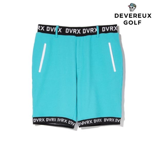 DEVEREUX GOLF デバローゴルフ Southern Drawワッフルロゴテープショーツ 7...