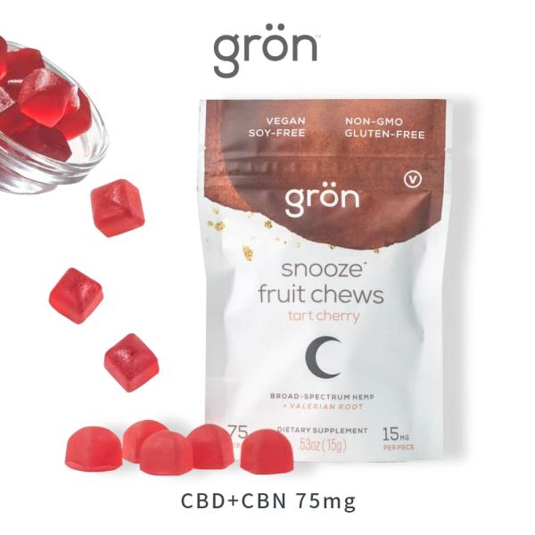 gron グロン CBD+CBNグミ snooze タルトチェリー ブロードスペクトラム 5粒