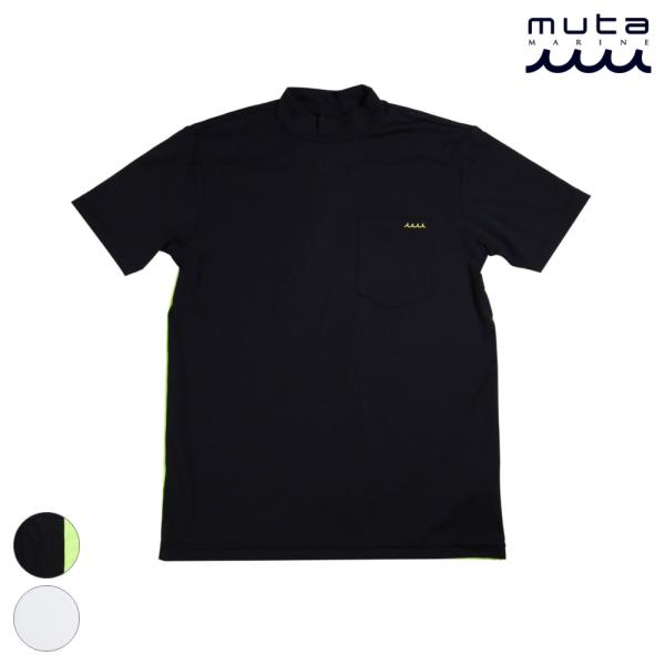 muta MARINE ムータマリン Tシャツ メッシュ切替 モックネックシャツ MMMK-4462...