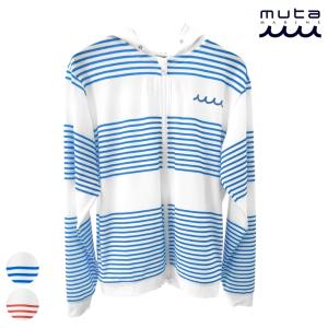 muta MARINE ムータ マリン ラッシュガード パーカー 長袖 夏 薄手 メンズ セットアップ UVカット 吸水速乾 ストレッチ 海 ボーダー