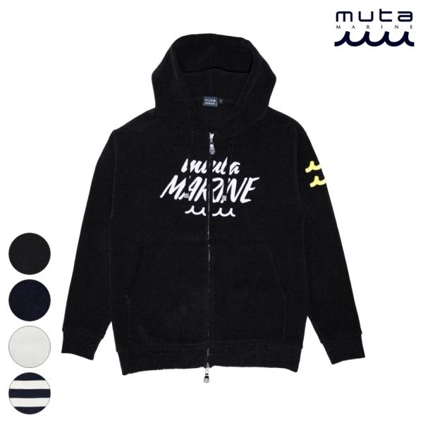 muta MARINE ムータマリン モールスムースニット ジップパーカー フーディ MMTK-44...