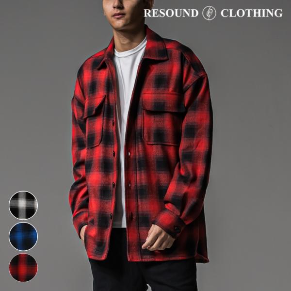 RESOUND CLOTHING リサウンドクロージング CHECK CPO SHIRTS JK R...