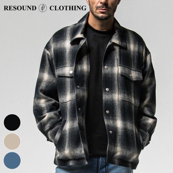 RESOUND CLOTHING リサウンドクロージング ジャケット FLANNEL CHECK J...