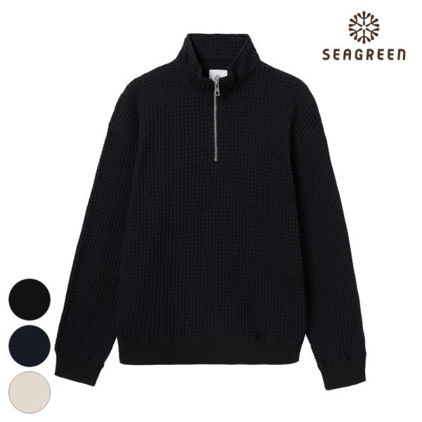 SEAGREEN シーグリーン プルオーバー BIG WAFFLE HALFZIP PULLOVER...