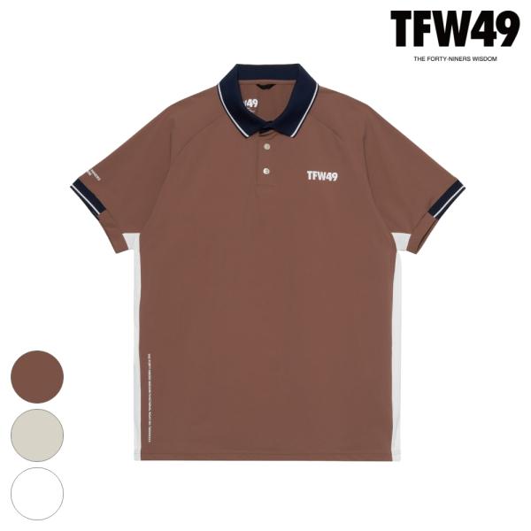 TFW49 ティーエフダブリュー LINE SLEEVE POLO T102610024 ポロシャツ...