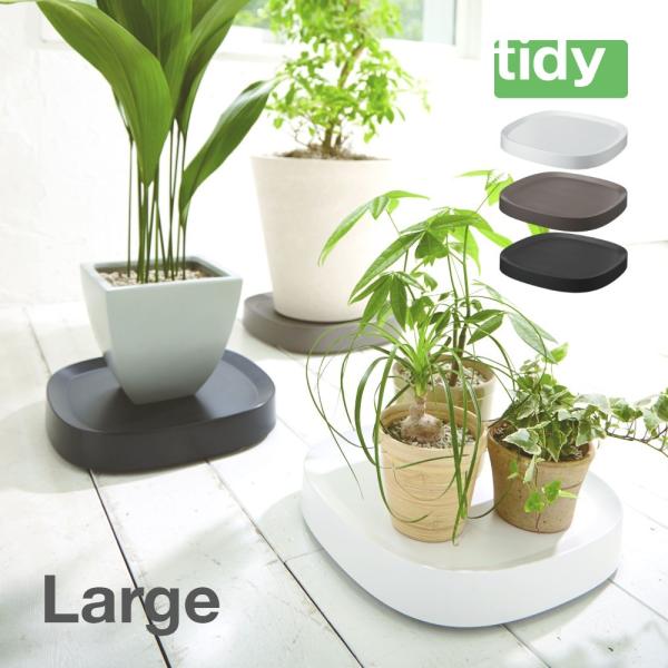 tidy ティディ Plantabl L プランタブル LARGE キャスター付き植木鉢トレー ブラ...
