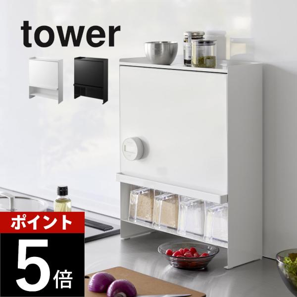 山崎実業 前が開く 隠せる調味料ラック タワー tower 2009 2010