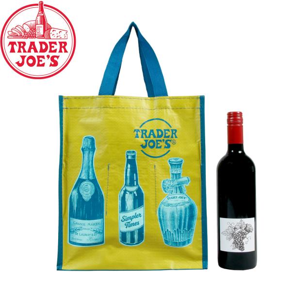 TRADER JOE'S トレーダージョーズ 6bottle BEVERAGE TOTE エコバッグ