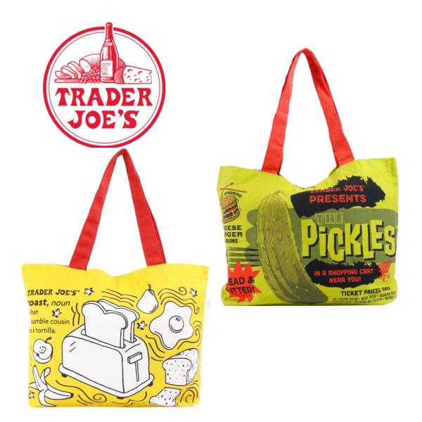 TRADER JOE'S トレーダージョーズ ブレークファースト ピクルス コットン エコバッグ