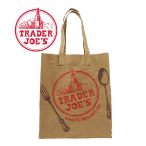 TRADER JOE'S トレーダージョーズ 洗える紙製エコバッグ ウォッシャブルペーパー グローサリーバッグ｜transit