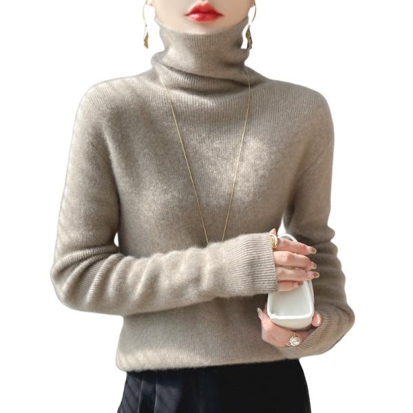 セーター レディース ニット 秋冬 タートルネック ハイネック タートル ニット 厚手 ミドルゲージ...