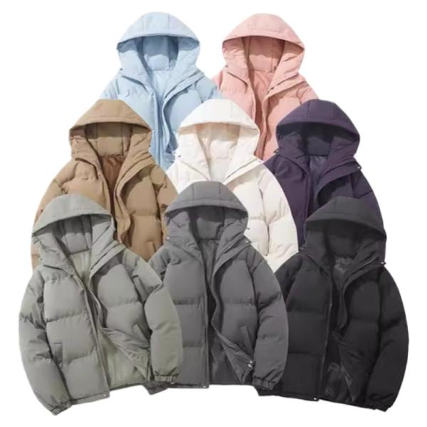 中綿ジャケット アウター レディース メンズ ユニセックス 防寒 防風 軽量 フード付き ブルゾン ...