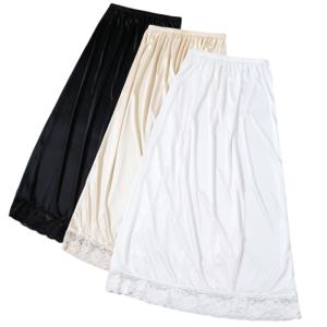 ペチスカート ペチコート レディース インナー ゴム 秋 ゆったり 夏 透け防止 丈85cm ロング丈 マキシ丈 春 夏 春夏 ヒザ丈 インナースカート レース ゆったり