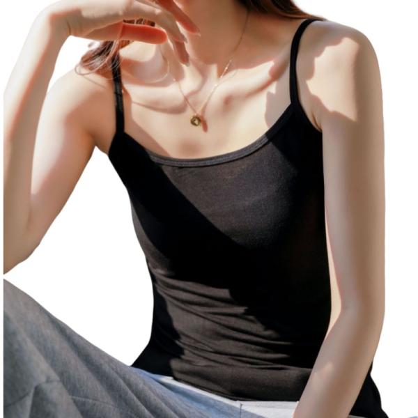 インナー レディース キャミソール インナー レディースクエアネック 大きいサイズ ミニ丈 カジュア...