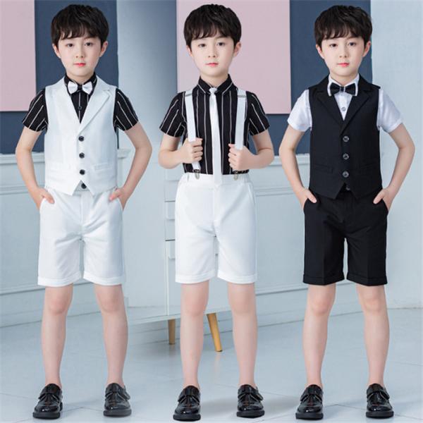 5点セット 夏 子供 男の子 フォーマルスーツ キッズスーツ 子供服 フォーマル スーツ ベビー服 ...