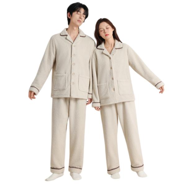 ルームウェア 上下セット 冬 もこもこ パジャマ レディース メンズ ペア カップル フリース 暖か...