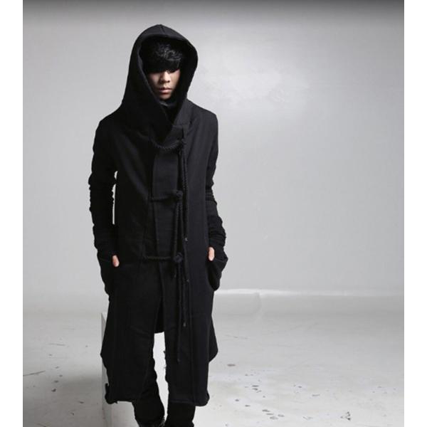 メンズコート メンズカーディガン カーディガン メンズ ロング丈 無地 ロングカーディガン カットソ...