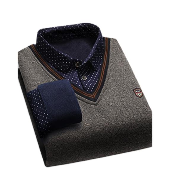 シャツ メンズ 厚手 長袖シャツ 裏起毛 暖かい 切替 ドット柄 フォーマル ビジネス ヘビーウェイ...