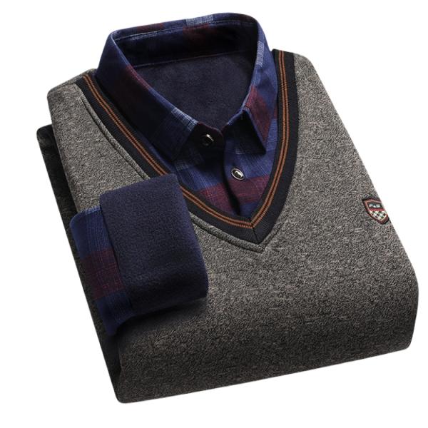 シャツ メンズ 厚手 長袖シャツ 裏起毛 暖かい 切替 チェック柄 フォーマル ビジネス ヘビーウェ...