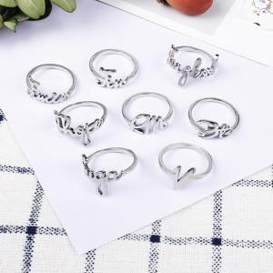 送料無料 メンズ指輪 レディース指輪 指輪 リング 応援 ピンキーリング