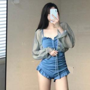 水着 レディース 体型カバー ワンピース バッ...の詳細画像4