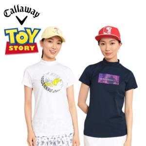 Toy Story / Callaway Collection キャロウェイ ゴルフ トイストーリー レディース ポリエステル天竺半袖モックネックシャツ(WOMENS)C23134241【お宝】｜translation