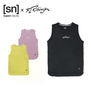 [sn] super.natural(エスエヌ スーパーナチュラル) × FL Robinson コラボ レディース W JP Slit Tank FLRSNSNWJ10027 半袖 スリット タンクトップ【お宝】｜translation